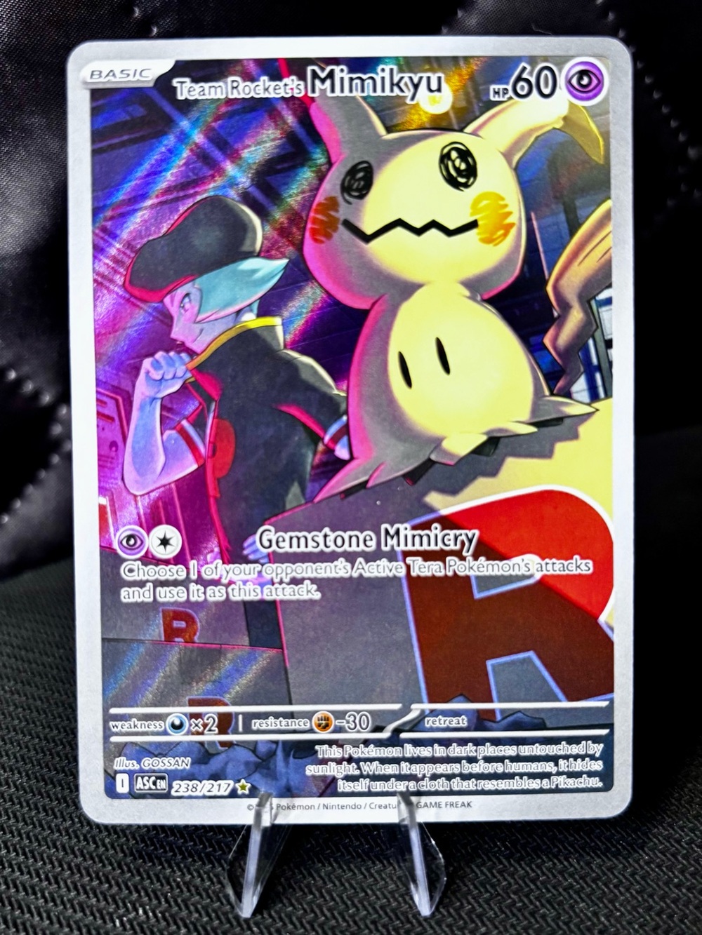 Pokemon Team Rocket's Mimikyu Illustration Rare - NM